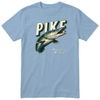 Pike Fishing T-Shirt - Predator Whisperer Angler Gift Tee - Light Blue