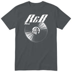 Charcoal R&B Music Vinyl Records t-shirt - vinyl record print, gift for R&B fans, GitGraf