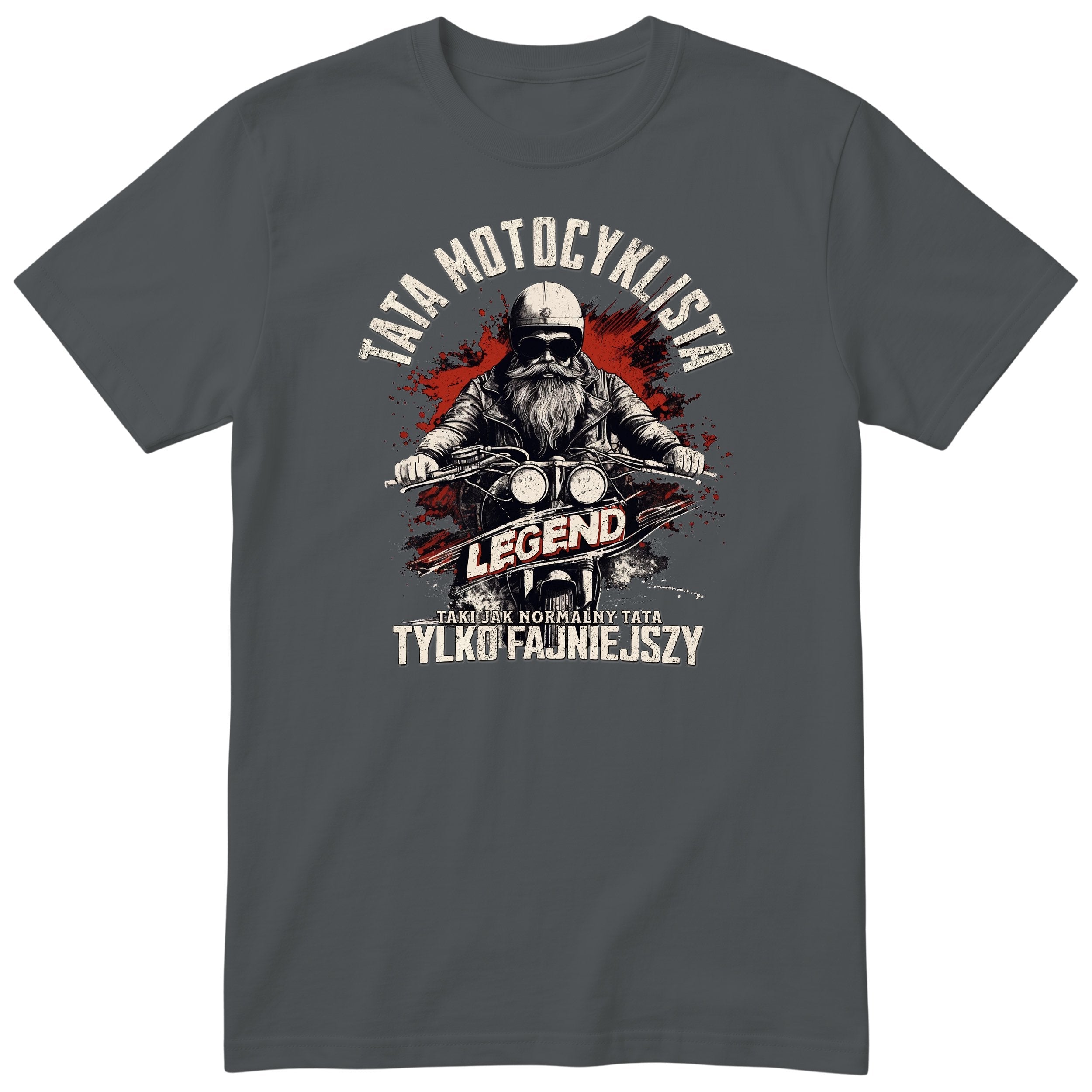 Tata Motocyklista Czerwony - Charcoal