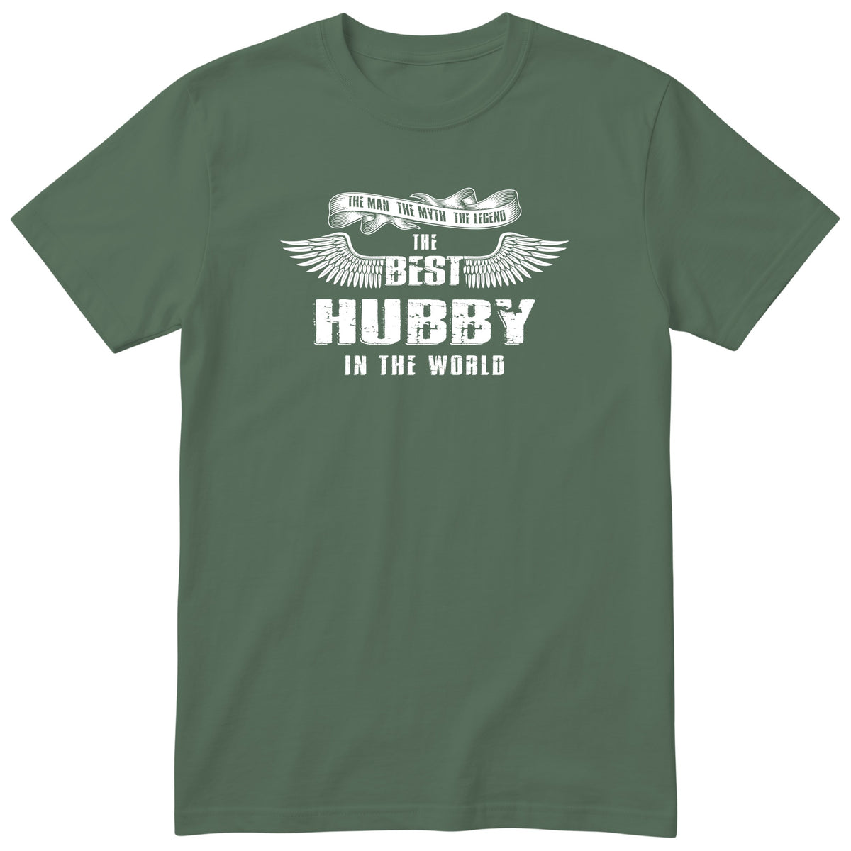Olive The Best Hubby In The World wings t-shirt - the man, the myth, the legend, gift for husband