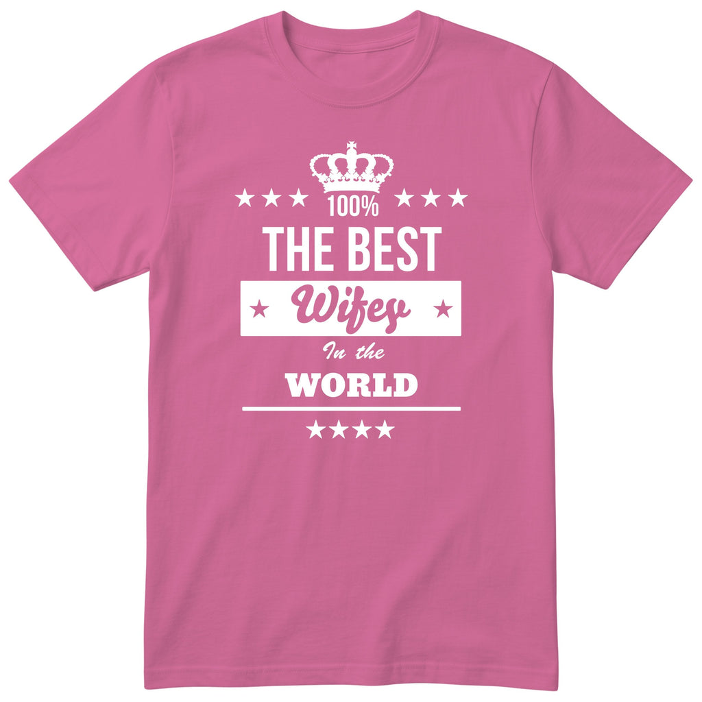 The Best Wifey In The World t-shirt - pink, funny wife gift