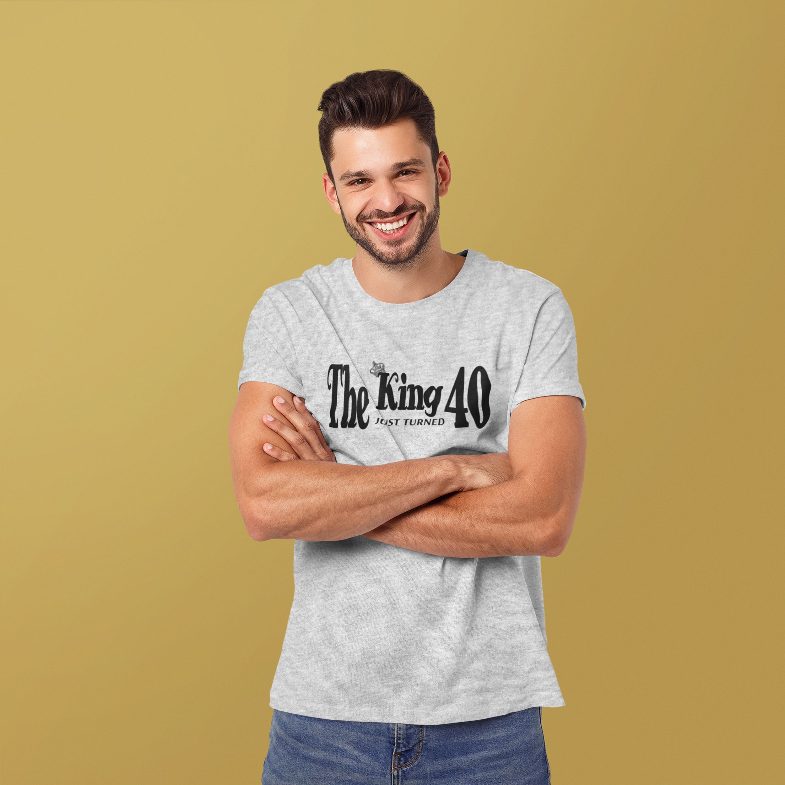 The King Just Turned 40 - 40th Birthday Shirt for Him - lifestyle photo 6 of 8