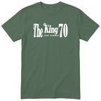 The King Just Turned 70 olive t-shirt