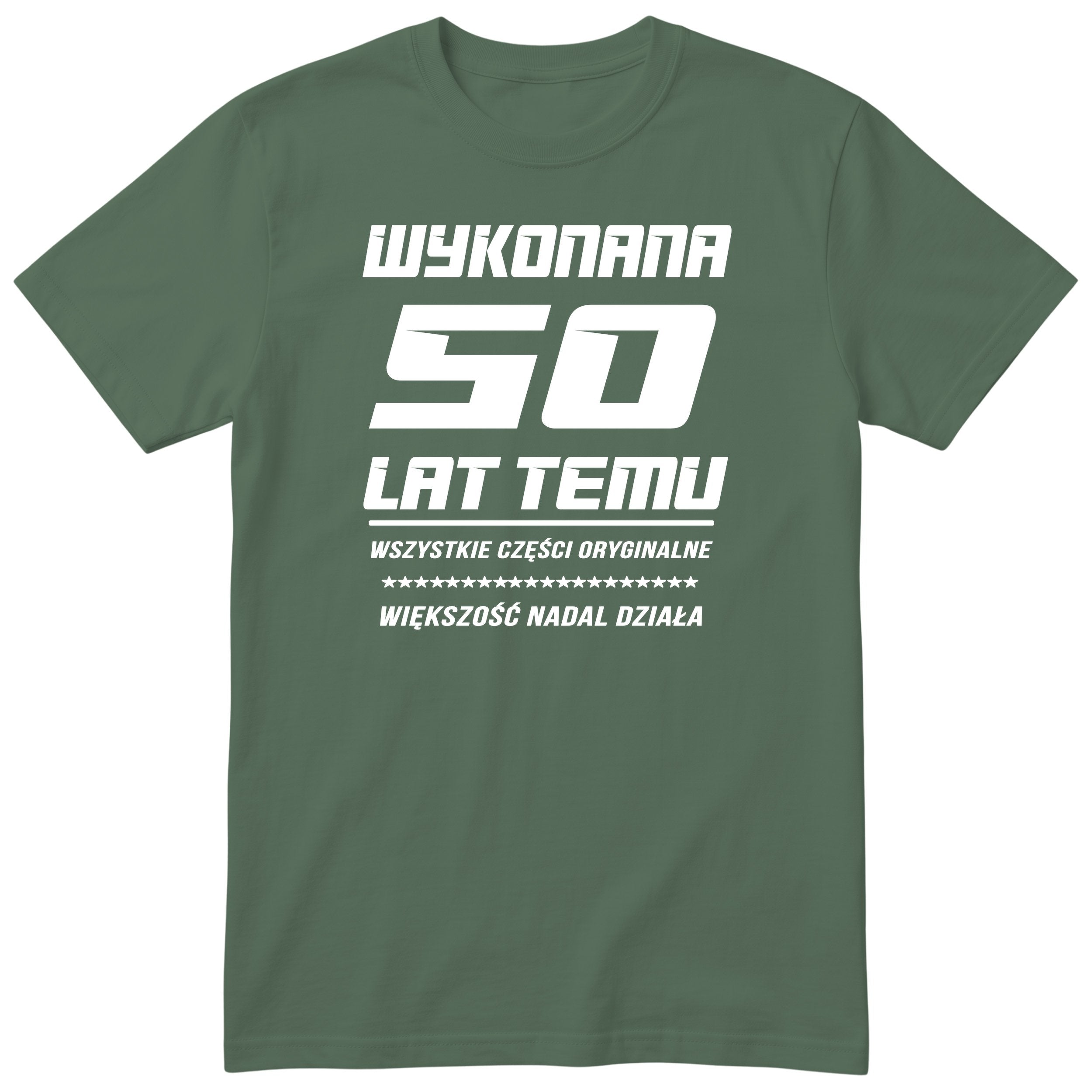 Wykonana 50 Lat Temu - Śmieszna Koszulka Urodzinowa Polish 50th Birthday