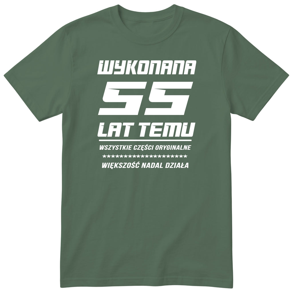Wykonana 55 Lat Temu - Śmieszna Koszulka Urodzinowa Polish 55th Birthday