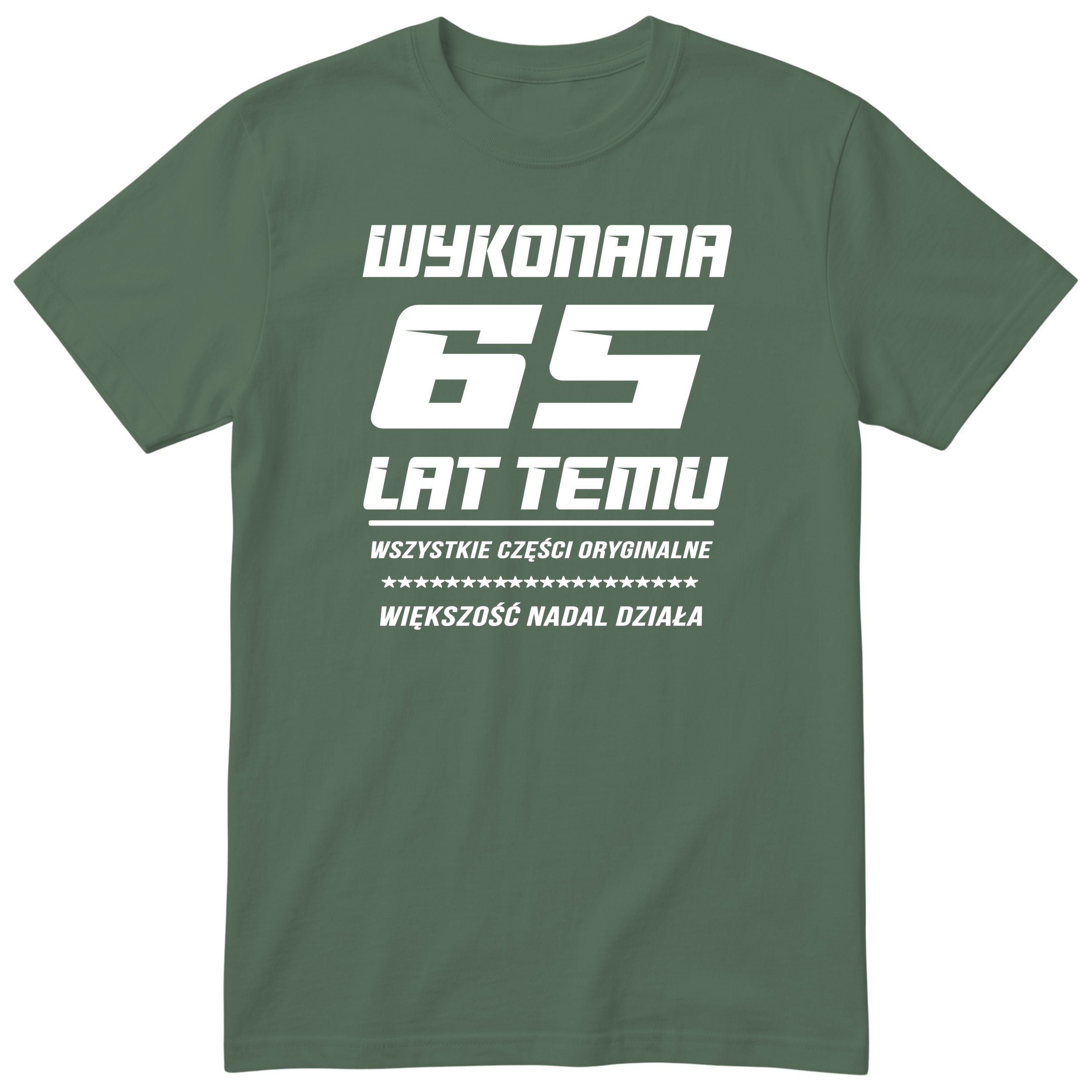 Wykonana 65 Lat Temu - Śmieszna Koszulka Urodzinowa Polish 65th Birthday