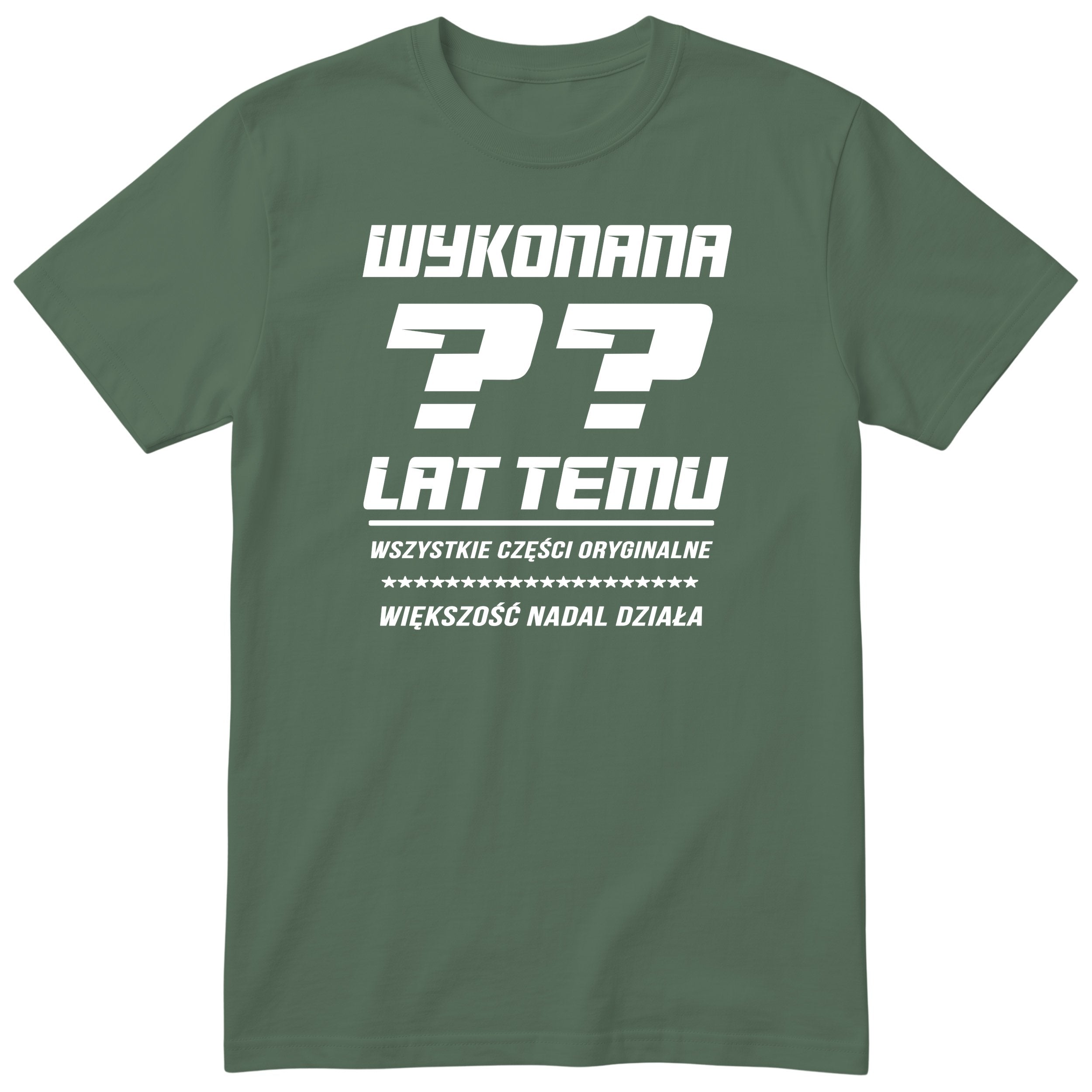 Wykonana XX Lat Temu - Śmieszna Koszulka Urodzinowa na Każde Urodziny