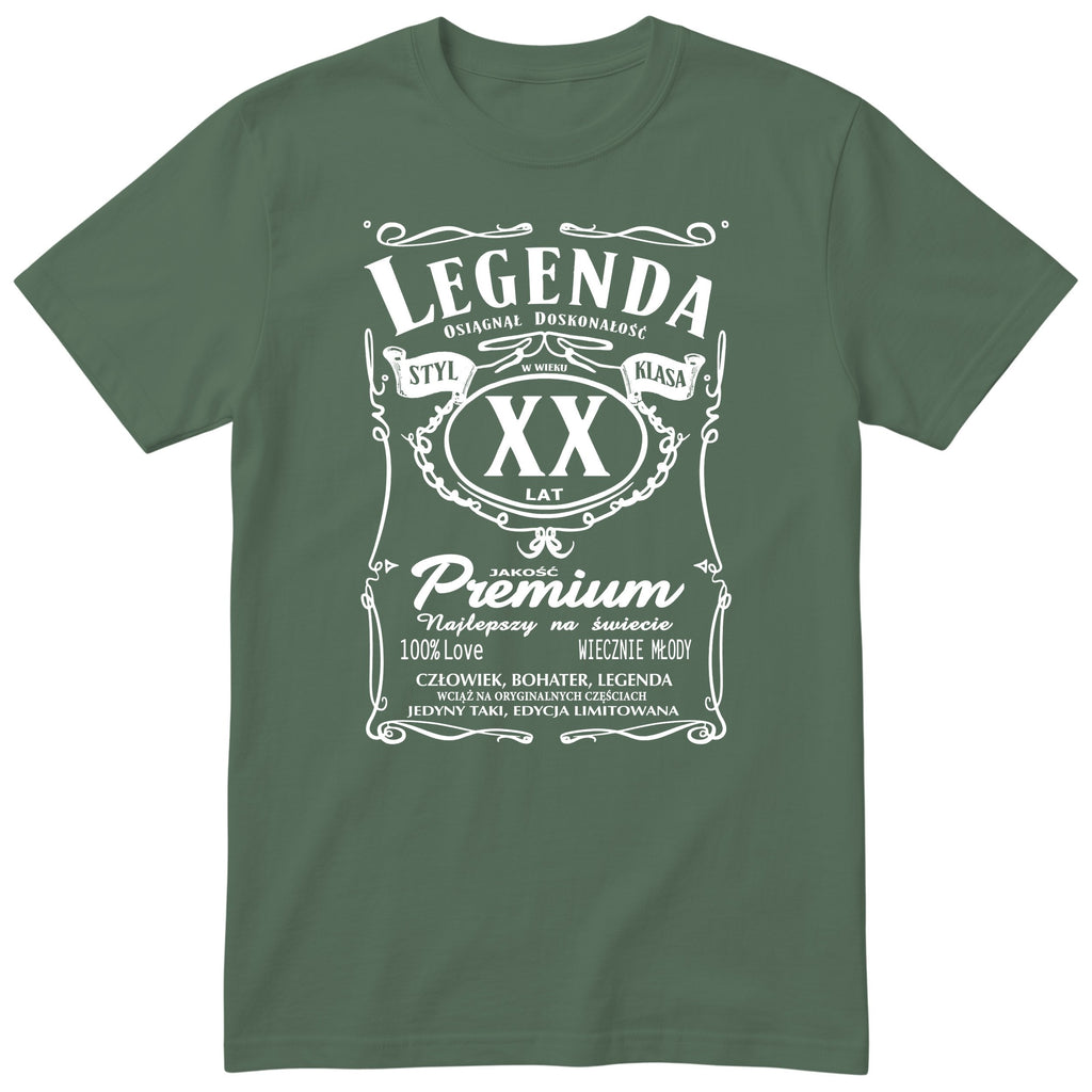 XX lat Legenda Styl Klasa - oliwkowa