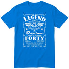 Legend 40th Birthday T-Shirt Men - Royal Blue