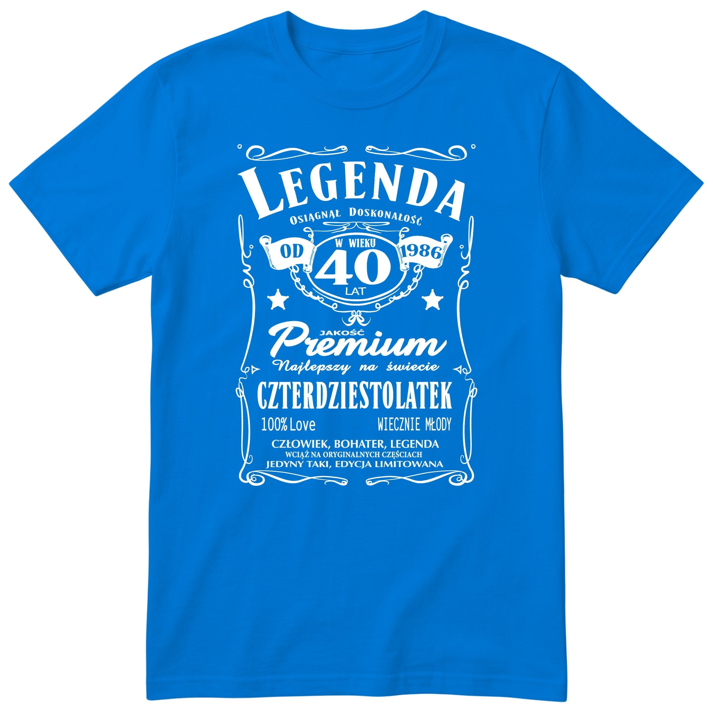 Legenda 40 Lat Koszulka - Polish 40th Birthday Gift T-Shirt Men 1986