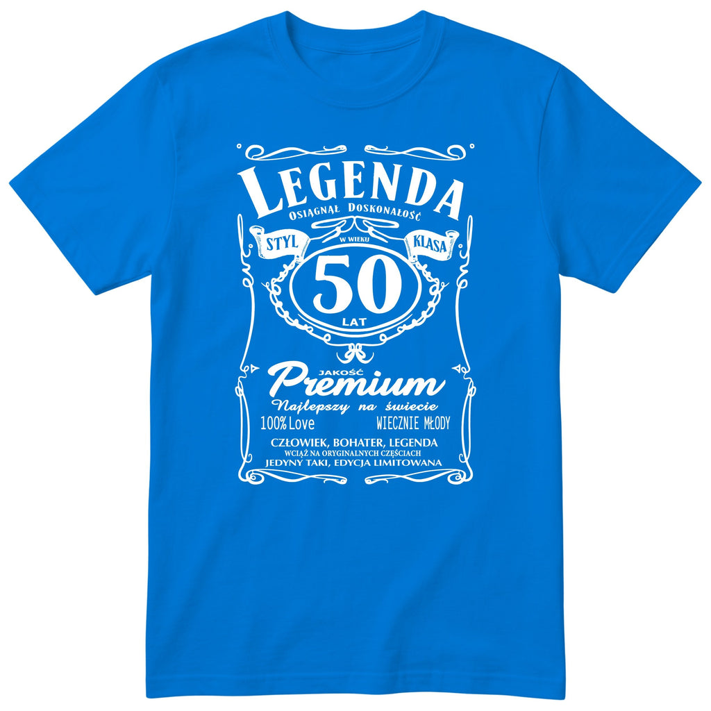 Koszulka Legenda 50 Lat - niebieska