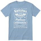 Koszulka Królowa 60 Lat błękitna - Polish 60th Birthday T-Shirt Women