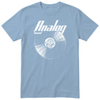 Light Blue Analog Sound Vinyl Records t-shirt - vinyl record print, gift for audiophiles and vinyl lovers, GitGraf