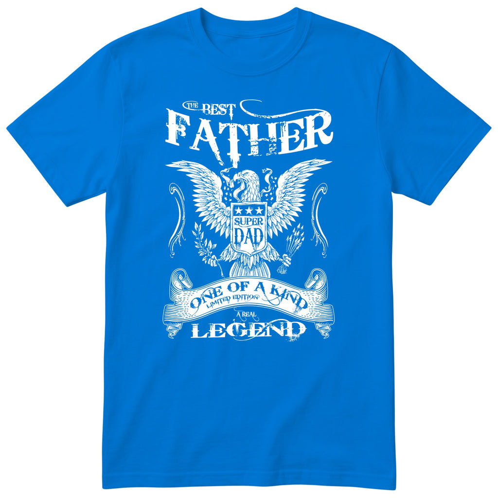 Best Father Super Dad Eagle T-Shirt - Royal Blue