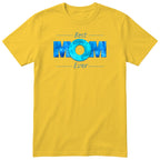 Best Mom Ever blue design t-shirt - yellow