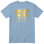 Best Mum in the Galaxy Gold - Light Blue