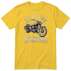 Biker Dad Vintage Motorcycle T-Shirt - Yellow