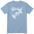 Light Blue Classical Music Vinyl Records t-shirt - vinyl record print, gift for classical music lovers, GitGraf