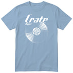 Light Blue Crate Digger Vinyl Records t-shirt - vinyl record print, gift for vinyl collectors, GitGraf
