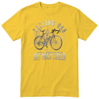 Cycling Dad Road Bike T-Shirt - Yellow