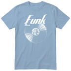Light Blue Funk Music Vinyl Records t-shirt - vinyl record print, gift for funk fans, GitGraf
