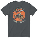 Charcoal I'm Not Old I'm a Classic t-shirt - biker birthday gift for him with a vintage motorcycle