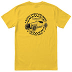 Blood Sweat and Beers Garage tee yellow back