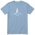 Pray T-Shirt | Prayer Hands Faith Design | Christian Gift - Light Blue