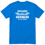Royal Blue The Best Grandad In The World wings t-shirt - the man, the myth, the legend, gift for grandad