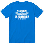 Royal Blue The Best Grandfather In The World wings t-shirt - the man, the myth, the legend, gift for grandfather