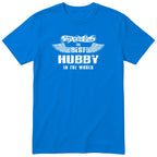 Royal Blue The Best Hubby In The World wings t-shirt - the man, the myth, the legend, gift for husband