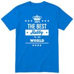 The Best Hubby In The World t-shirt - royal blue, funny husband gift