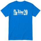 The King Just Turned 20 royal blue t-shirt