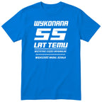 Wykonana 55 Lat Temu - Śmieszna Koszulka Urodzinowa Polish 55th Birthday