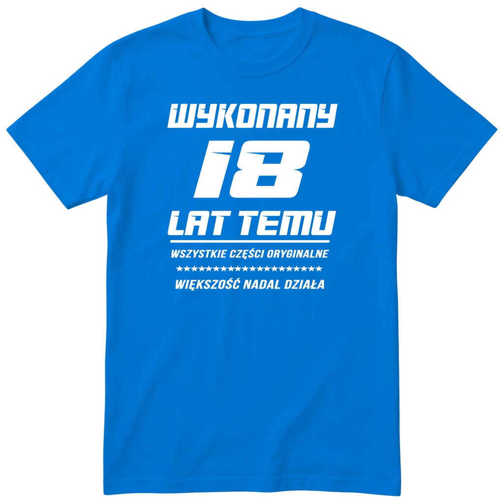 Wykonany 18 Lat Temu - niebieska