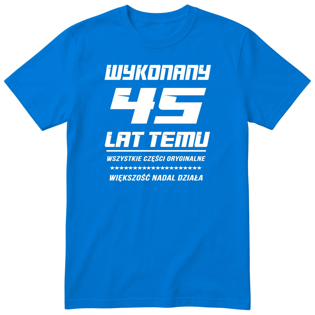 Wykonany 45 Lat Temu - niebieska