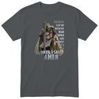 Charcoal Templar Said Amen t-shirt - Christian faith knight print, GitGraf