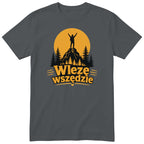 Koszulka "Wlezę Wszędzie" - grafitowy t-shirt górski dla turysty