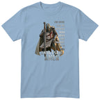 Light Blue Templar Said Amen t-shirt - Christian faith knight print, GitGraf