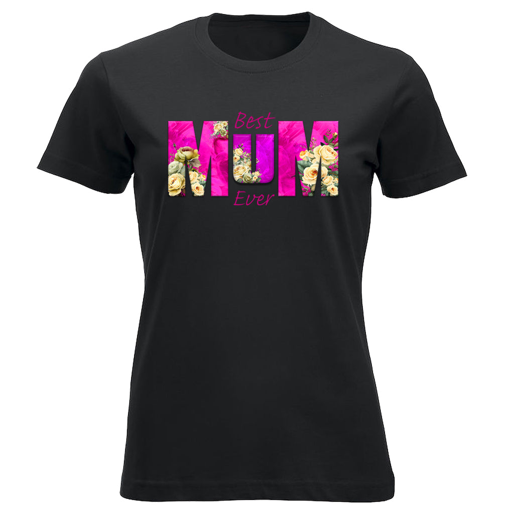 BEST MUM EVER Roses Pink