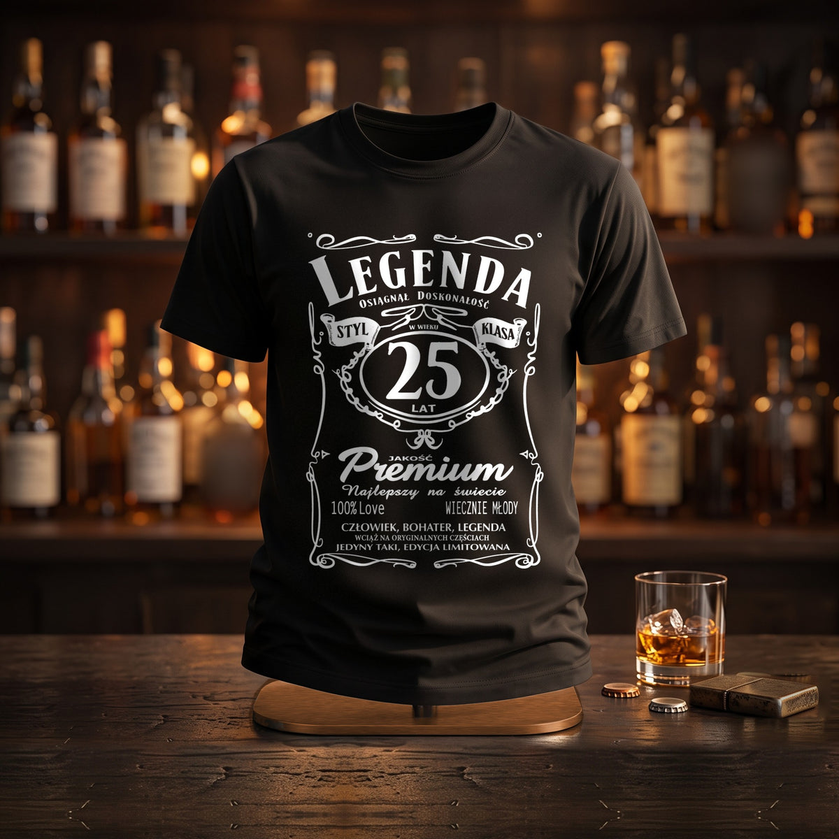 Legenda 25 Lat - Polish T-Shirt, 25th Birthday Gift for Him