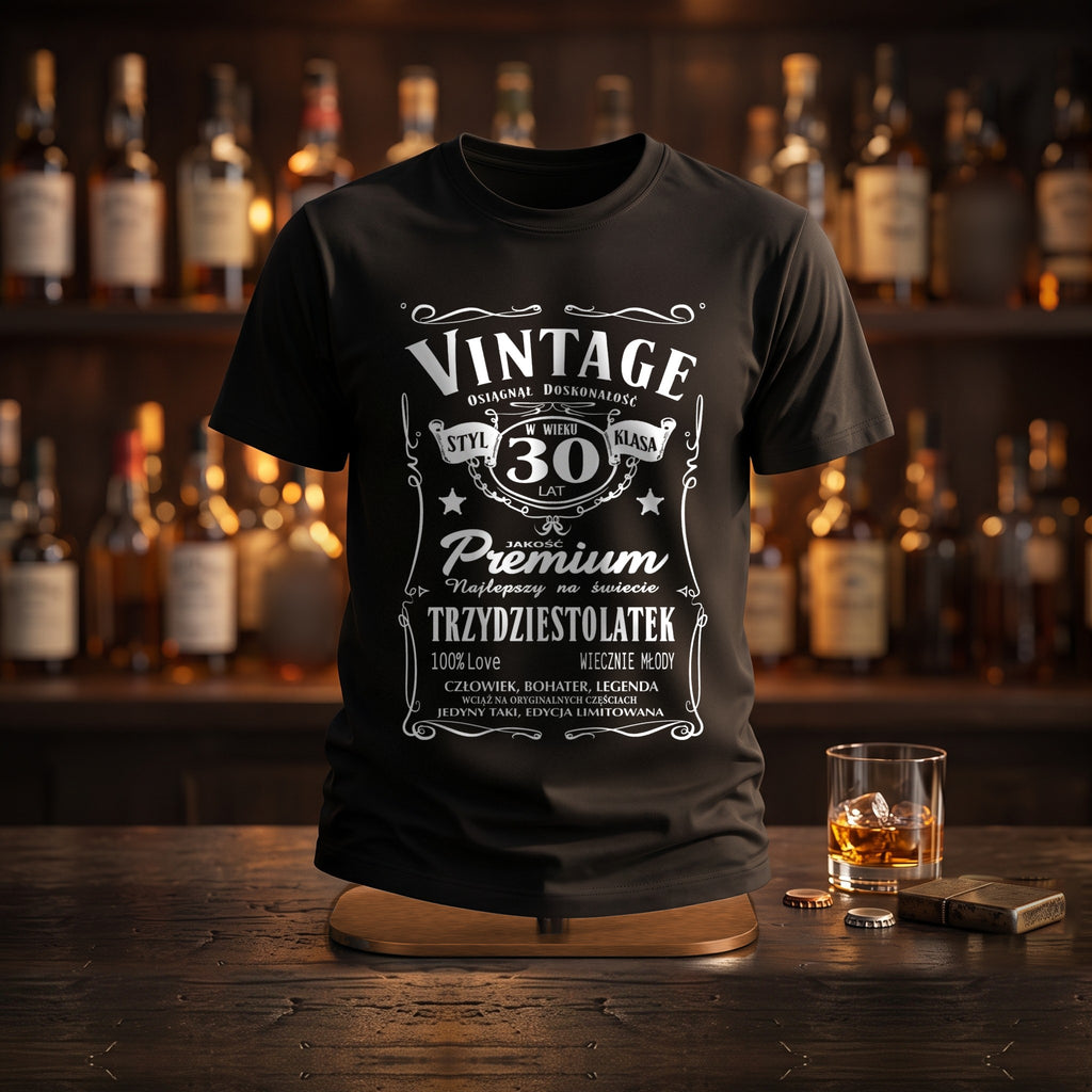 VINTAGE 30 LATEK - Polish 30th Birthday T-Shirt Gift for Him