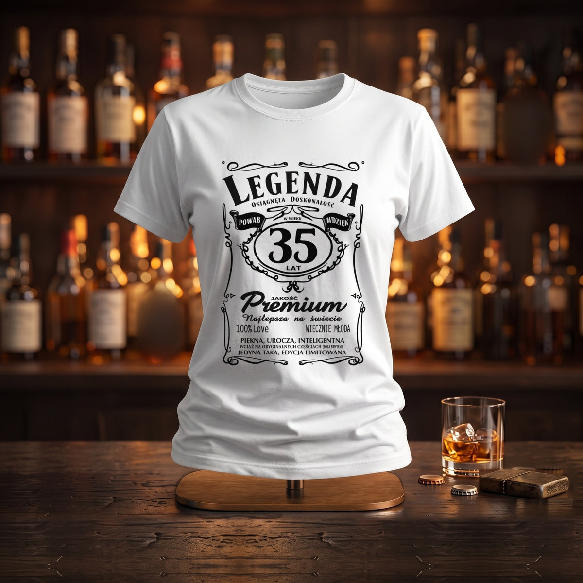 Legenda 35 Lat - Polish 35th Birthday T-Shirt, Gift for Her