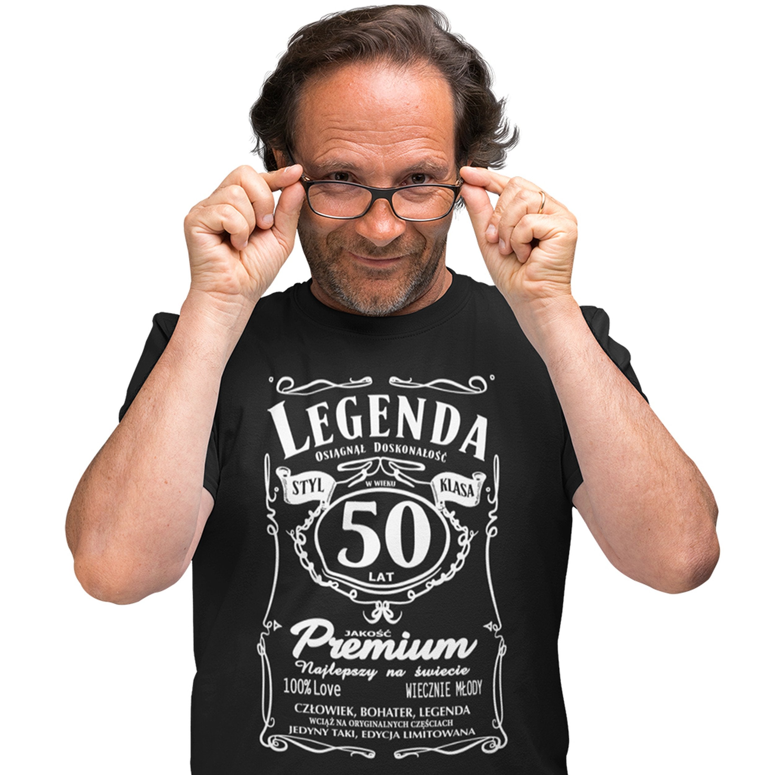 Koszulka Legenda 50 Lat - na modelu