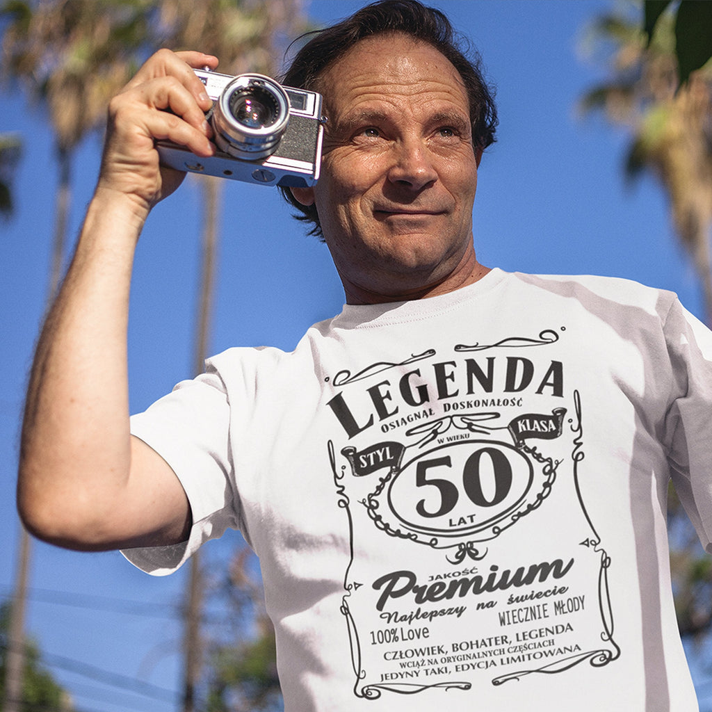 Koszulka Legenda 50 Lat - na modelu