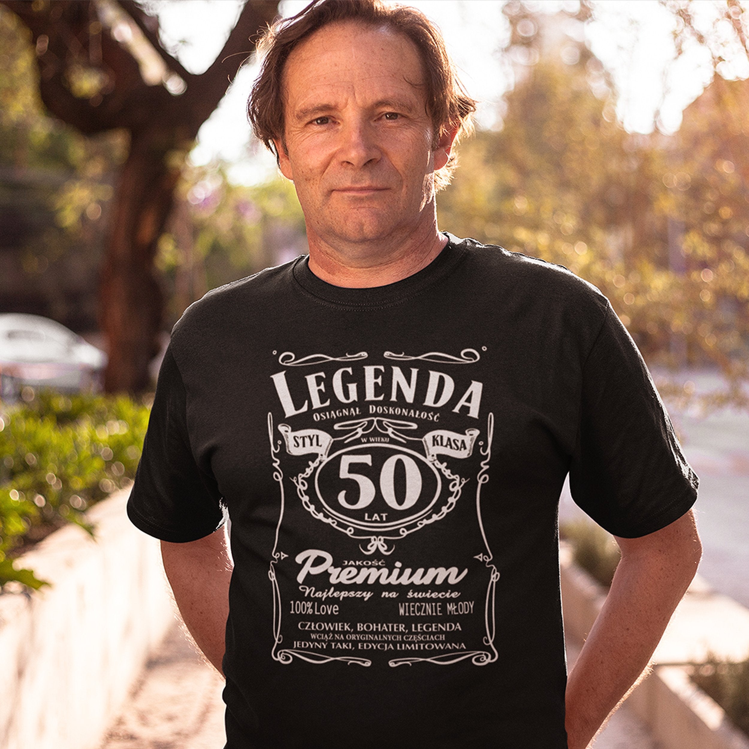Koszulka Legenda 50 Lat - na modelu