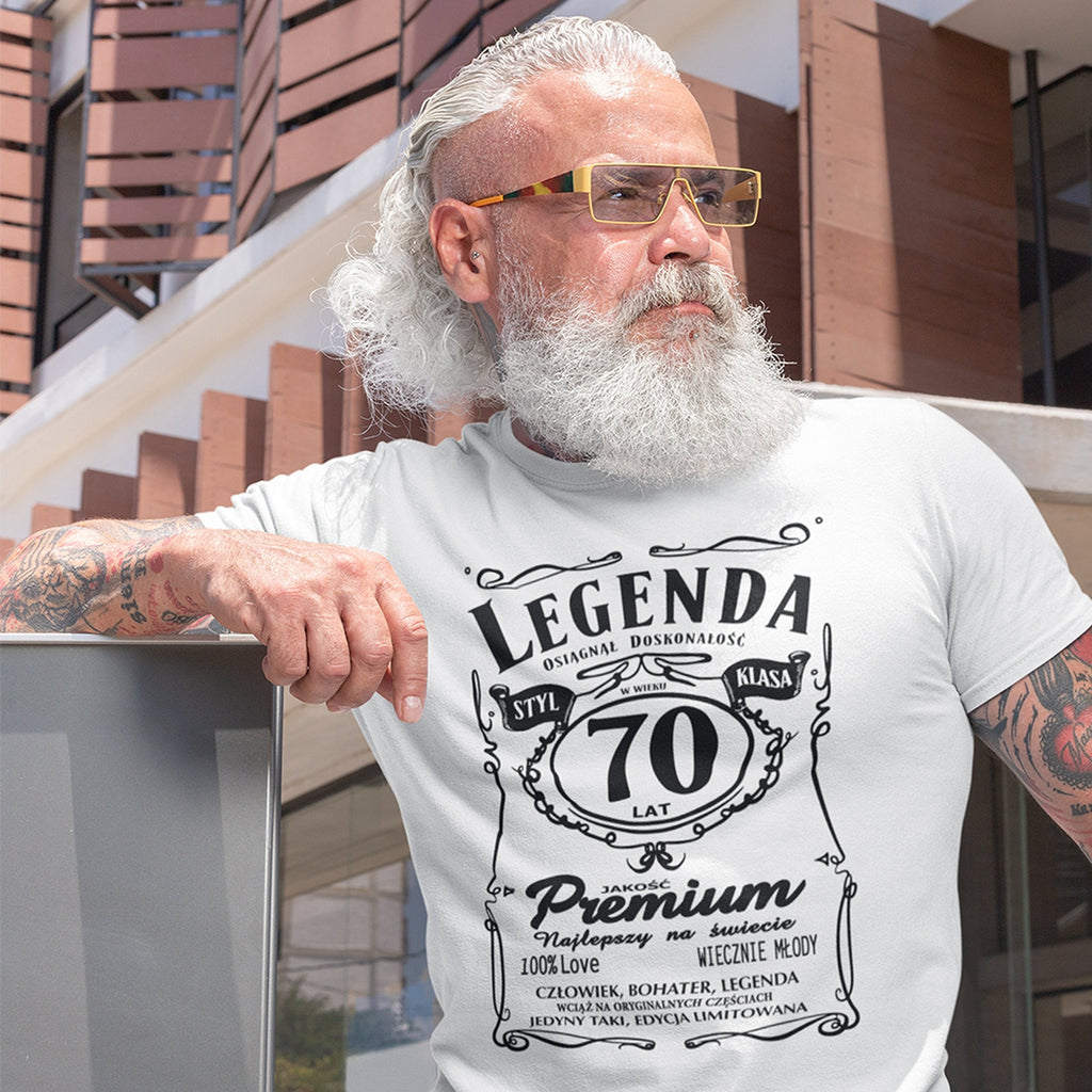 Koszulka Legenda 70 Lat - na modelu