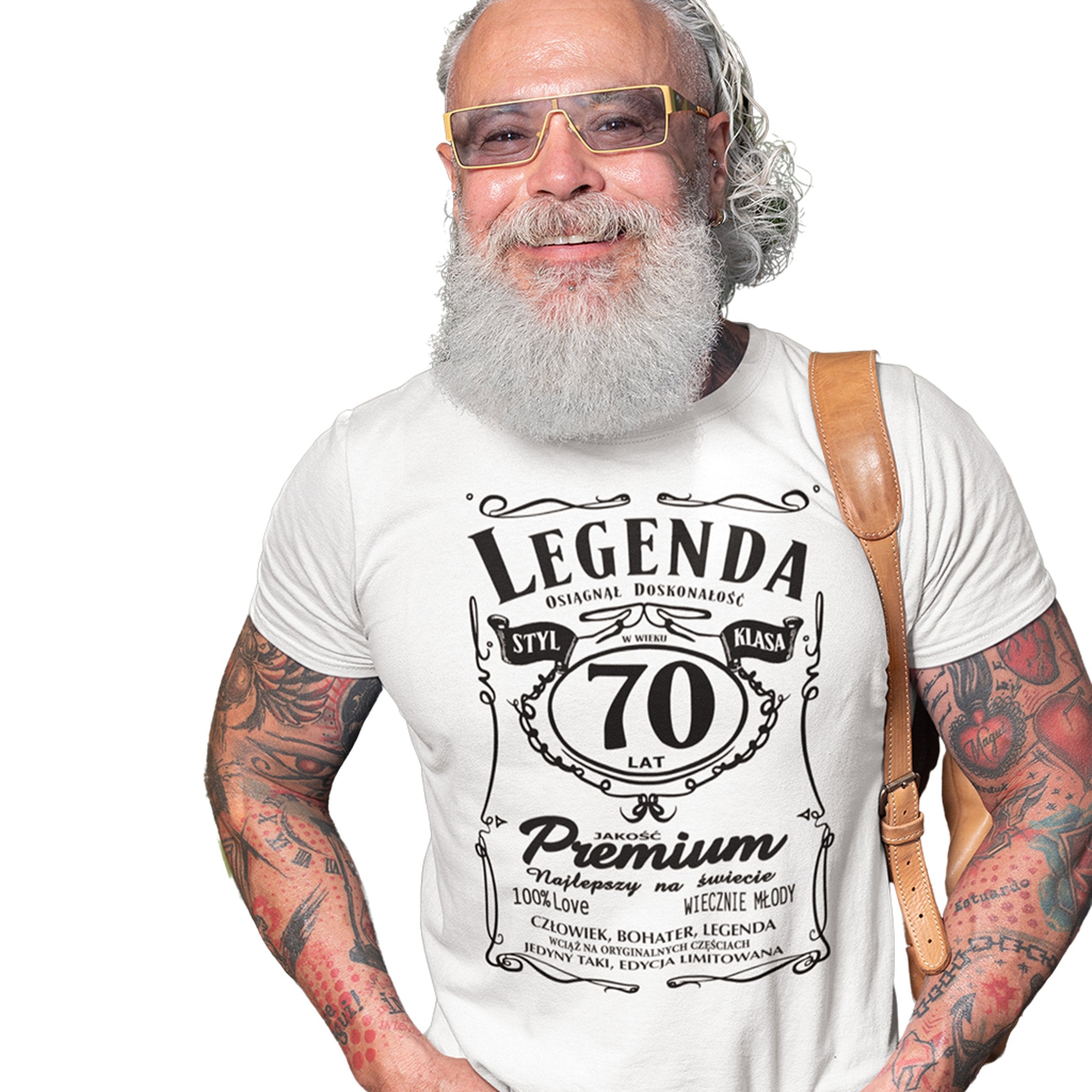 Koszulka Legenda 70 Lat - na modelu