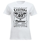40 Urodziny DAMSKA - Legenda. Koszulka urodzinowa na 40 Lat dla kobiet inspirowana Jack Daniels