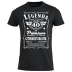 1985 - 40 Urodziny - Legenda. Koszulka urodzinowa na 40 Lat dla mężczyzn inspirowana Jack Daniels